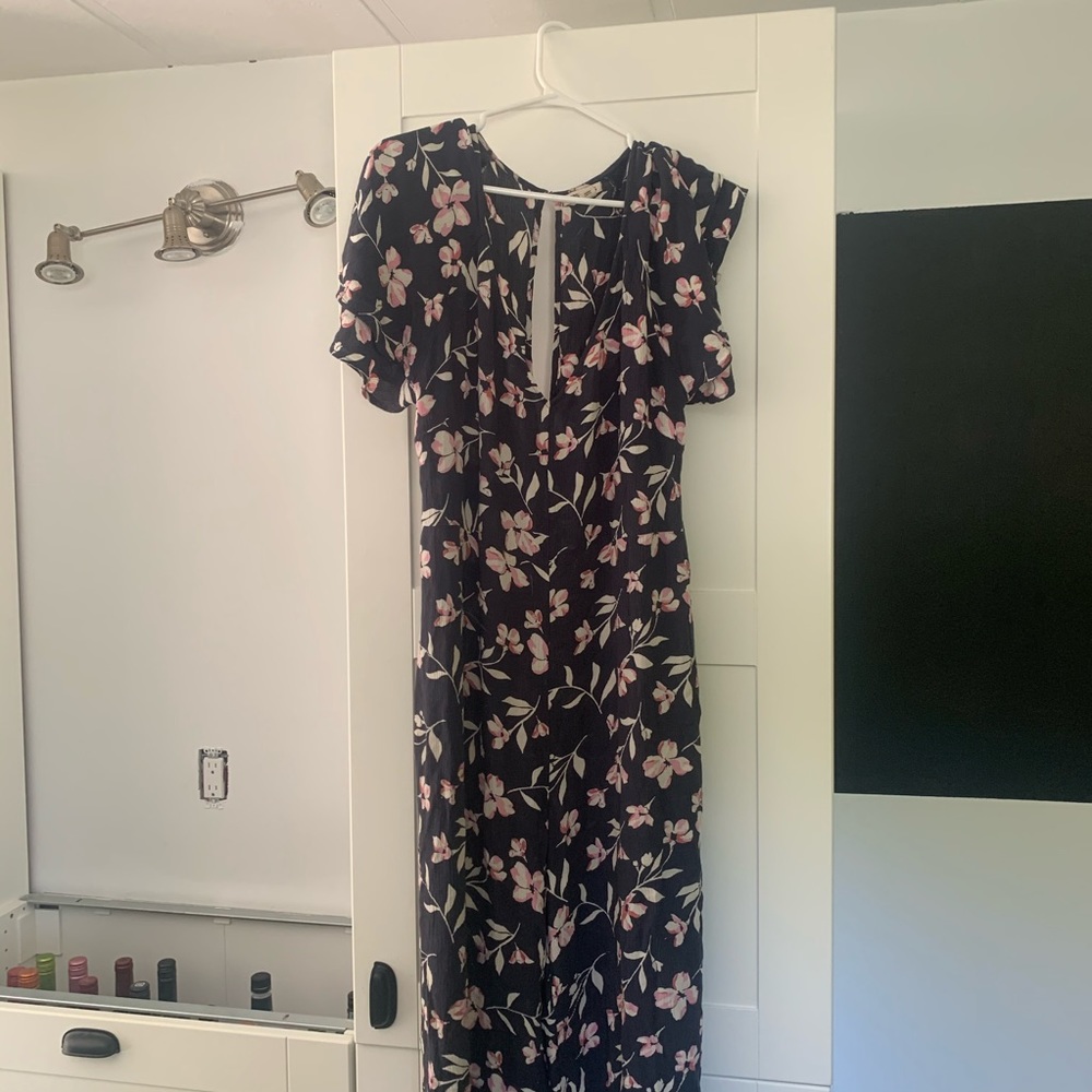 Billabong floral jumpsuit.